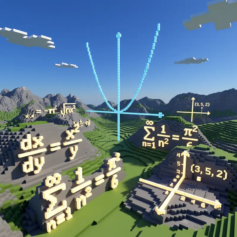Strukturierte Online-Beschulung für Kinder mit Autismus und Hochbegabung – Mathematische Formeln als dreidimensionale Minecraft-Blöcke